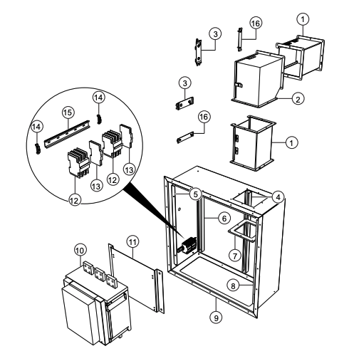 CG500V4F Circuit Breaker Assembly Parts