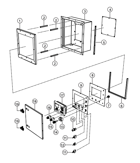 CG500V4F Remote Controller Assembly Parts