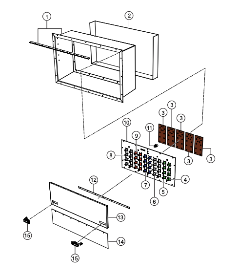 CG500V4F Output Bus Assembly Parts