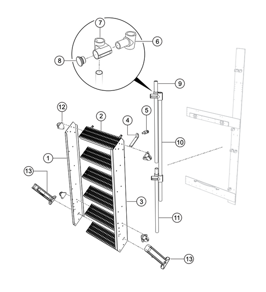 CG500V4F Six-Step Ladder Assembly Parts