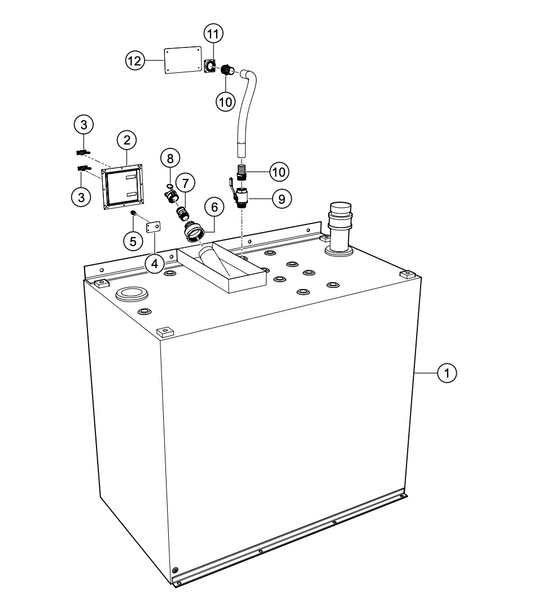 CG500V4F Fuel System (Dual Bus) Assembly Parts