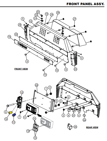 HHNG4 HHNG5 Front Panel Assembly