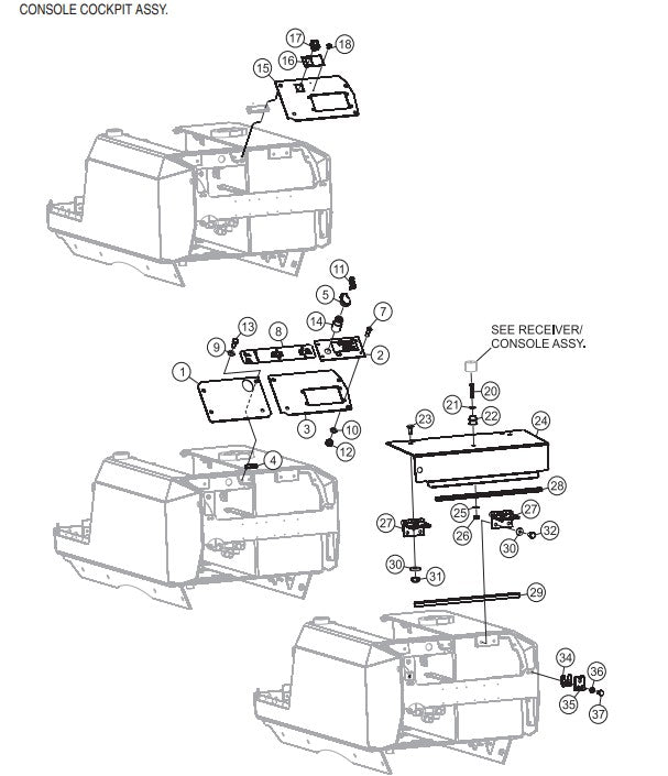 P33/24 HHM-HHMR — Console Cockpit  Assembly Parts By Multiquip