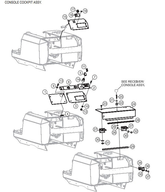 P33/24 HHM-HHMR — Console Cockpit  Assembly Parts By Multiquip