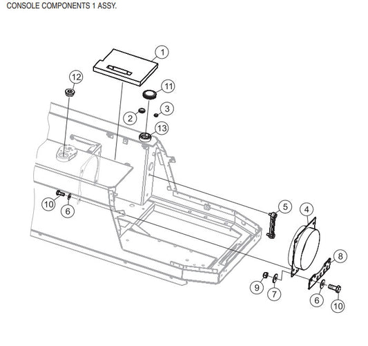 P33/24 HHM-HHMR — Console Components 1 Assembly  Parts By Multiquip