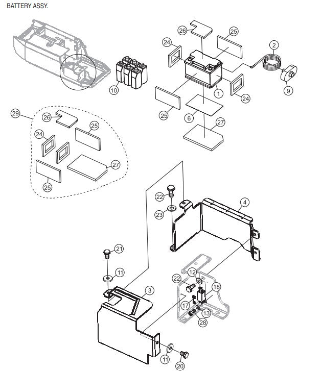 P33/24 HHM-HHMR — Battery  Assembly Parts By Multiquip