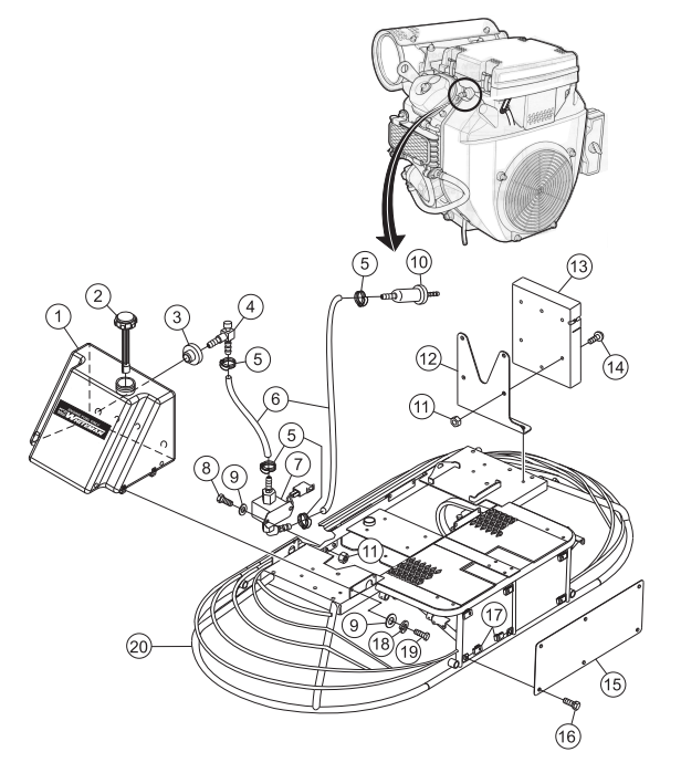 JWN-SERIES S/N VB0206951 AND BELOW-Frame/Fuel Assembly Parts