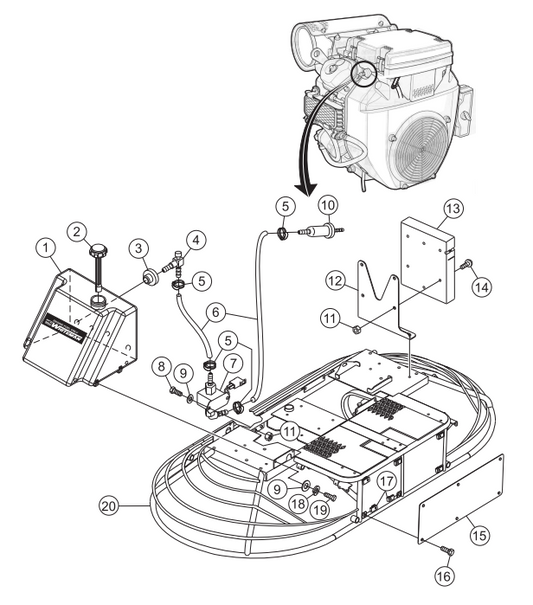 JWN-SERIES S/N VB0206951 AND BELOW-Frame/Fuel Assembly Parts