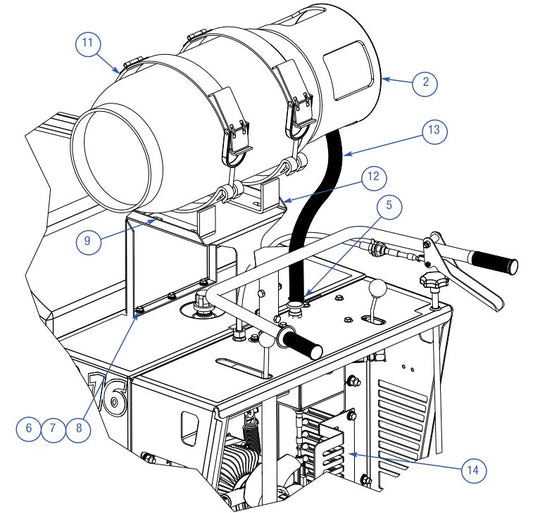 AW16 Propane (Honda Engine) Assembly Parts By Allen Engineering