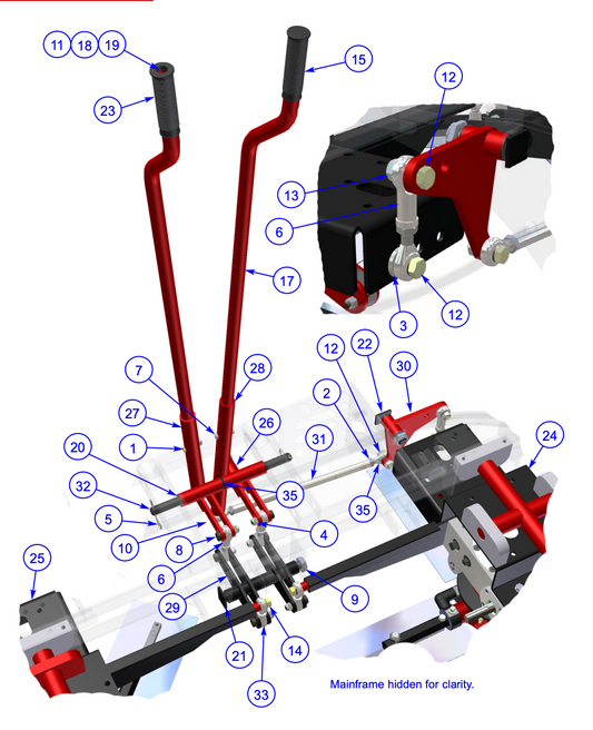 MP215 (pre 2021) Mechanical Pro Riders Steering System Assembly Parts by Allen Engineering