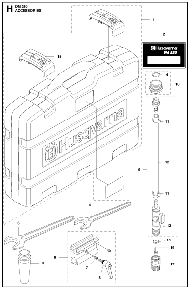DM 220 Accessories Assembly Parts