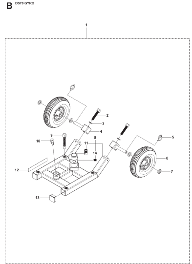 DS70 Gyro Base Plate Assembly-1 Parts