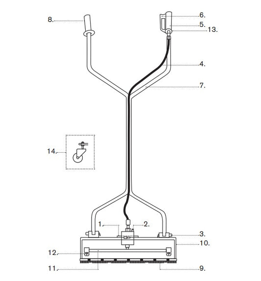 20" Whirl-A-Way Surface Cleaner (85.403.011) Parts by BE Power Equipment