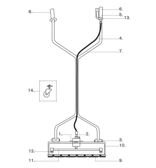 20" Whirl-A-Way Surface Cleaner (85.403.011) Parts by BE Power Equipment