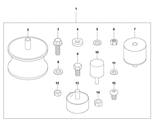 Shock Absorber Repair Kit Assembly Parts For LG 164 By Husqvarna