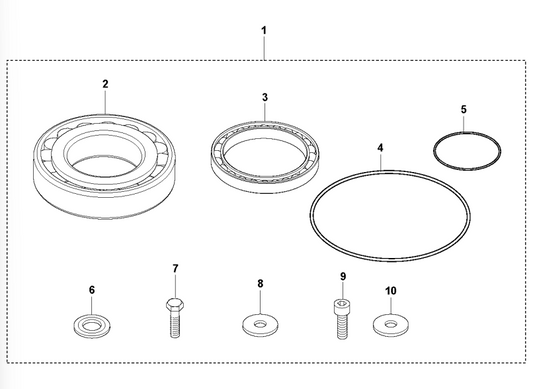 Eccentric Element Repair Kit Assembly Parts For LH 804 By Husqvarna