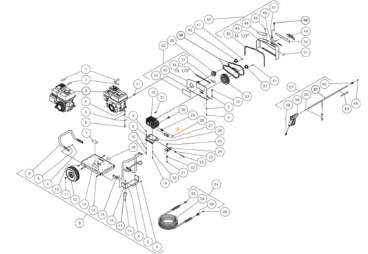 JCW-2403-0MHB (sn:0-11488889) Frame  Assembly Parts by Mi-T-M