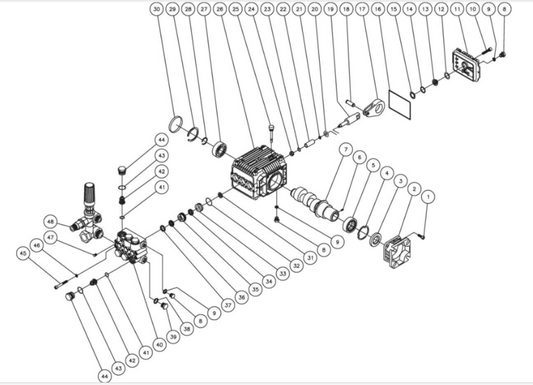 JP-2003-0MHB/0MVB/0MKB (sn:0-99999999) Pump Assembly Parts by Mi-T-M