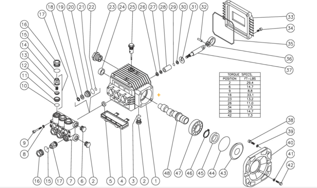 JP-2003-1ME1 (sn:0-99999999) Pump Assembly Parts by Mi-T-M