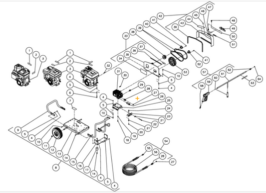 JCW-2703-0MIB (sn:10070001-99999999) Frame Assembly Parts by Mi-T-M