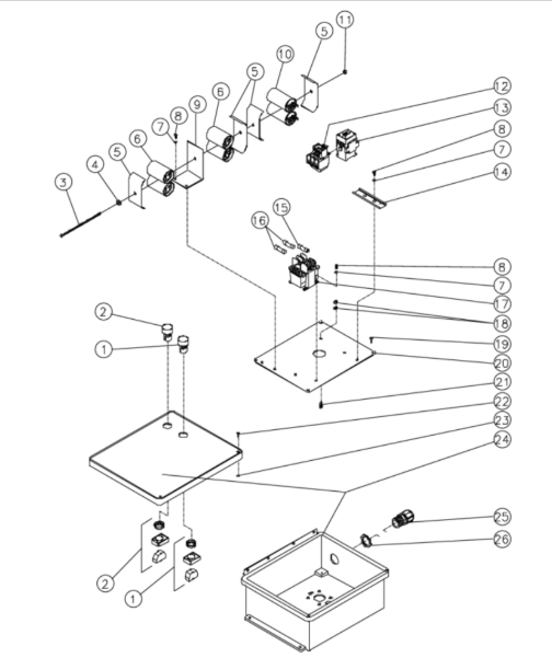 JP-3004-0ME1 (sn:0-10084649),(sn:10084650-99999999) Control Box Assembly Parts by Mi-T-M