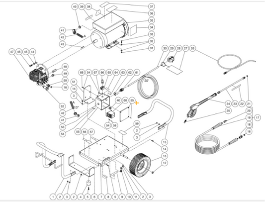 JP-3004-2ME1 (sn:0-99999999) Frame Assembly Parts By MI-T-M