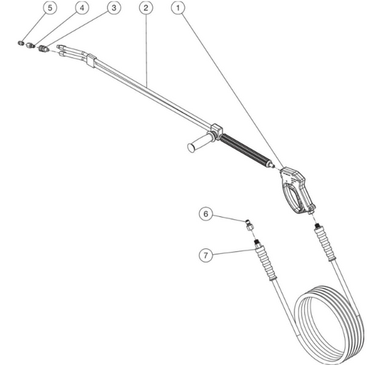 HDC Series Gun, Wand and Hose Assembly Parts by Mi-T-M