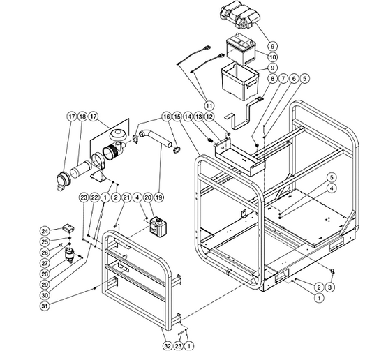 HDC-3505-0B7G Frame Assembly Parts by Mi-T-M