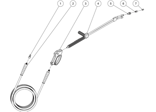 HEG-2010-1E3G/1E4G/1E5G/1E9G, HEG-3008-1E3G/1E4G/1E5G/1E9G Gun/Wand/Hose Assembly Parts By MiTM