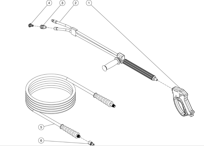 HHB-1002-0E1A, HHB-1003-0E1A, HHB-1003-0E1A, HHB-1502-0E1A, HHB-2503-0E2A (sn:15168075-15171184)(sn:15171185-99999999) Gun/Wand/Hose Assembly Parts By MiTM