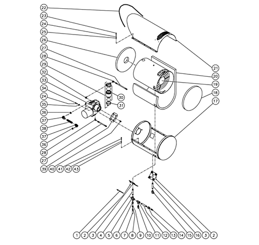 HHD-1003-0E1G, HHD-2004-0E2G/0E3G/0E4G, HHD-3004-0E2G/0E3G/0E4G, HHD-3005-0E3G/0E4G Heat Exchange Assembly Parts By MiTM