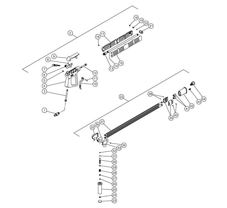 HHD-1002-0E1G, HHD-2004-0E8G/0E9G, HHD-3004-0E5G/0E8G/0E9G, HHD-3005-0E5G/0E9G Dual Lance Assembly by MI-T-M