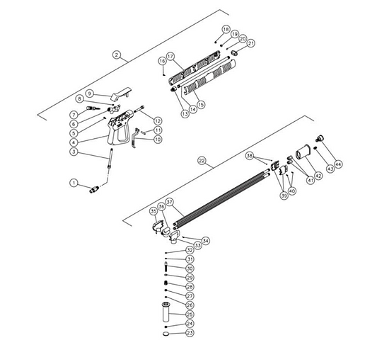 HHD-2004-0E8G/0E9G, HHD-3004-0E5G/0E8G/0E9G, HHD-3005-0E5G/0E9G Dual Lance Assembly by MI-T-M