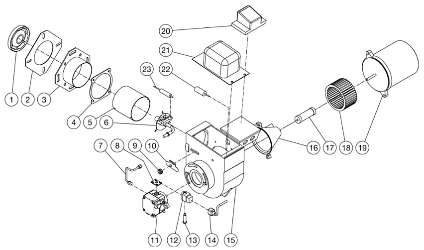 HEO Series Burner Assembly 2 Parts By MiTM