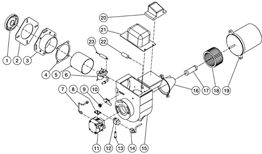 HOM-3506-0E10 Burner Assembly 2 Parts By MiTM