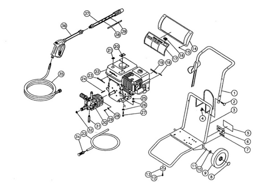 CM-2403-0MHC (sn:0-215703) Frame assembly Parts by MiTM