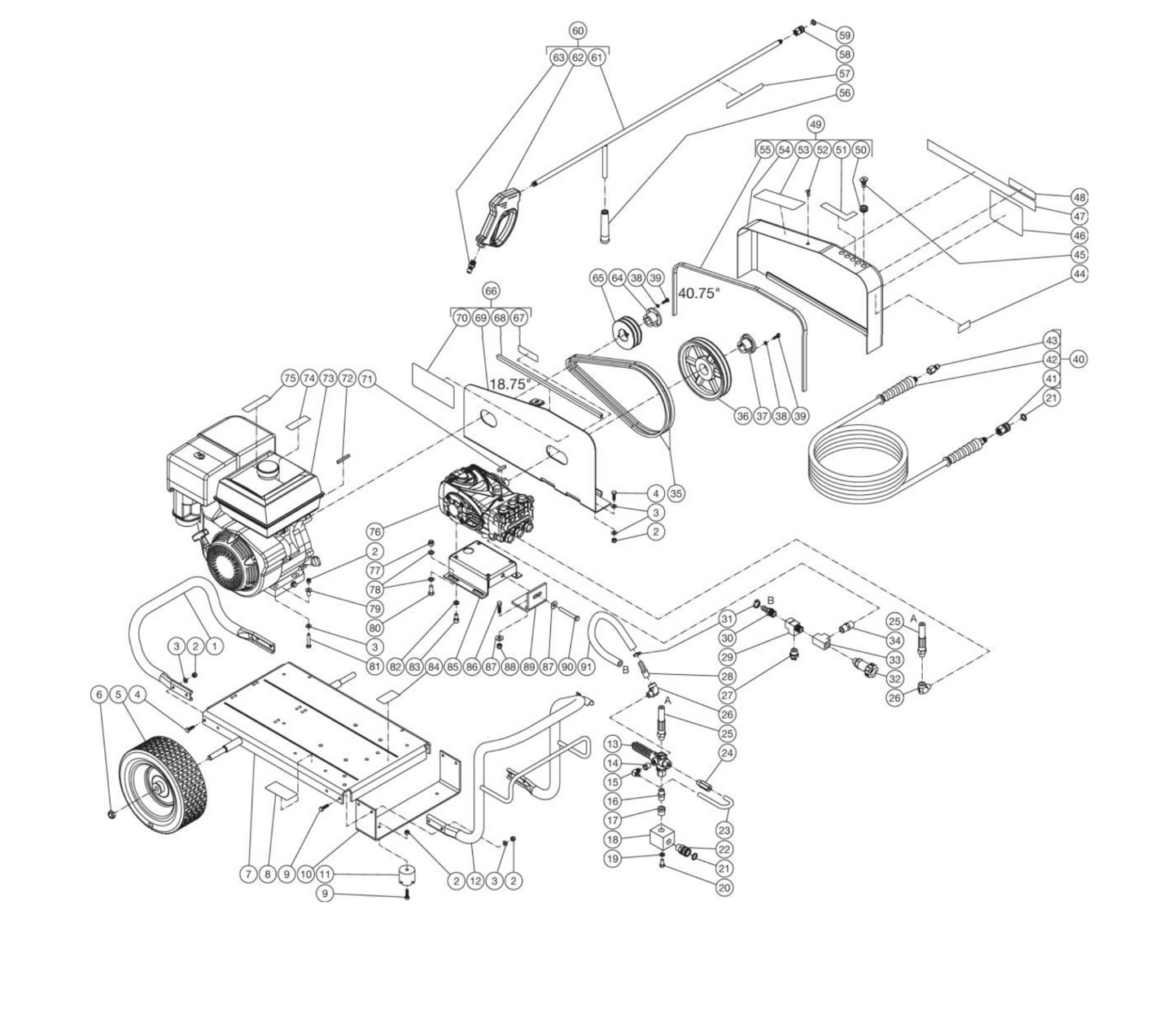 DC-4004-W5H6G (sn:11418875-99999999) Frame Assembly Parts by Mi-T-M
