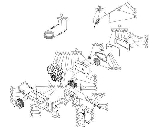DC-3004-W4H6G (sn:11448403-99999999) Frame Assembly Parts by Mi-T-M