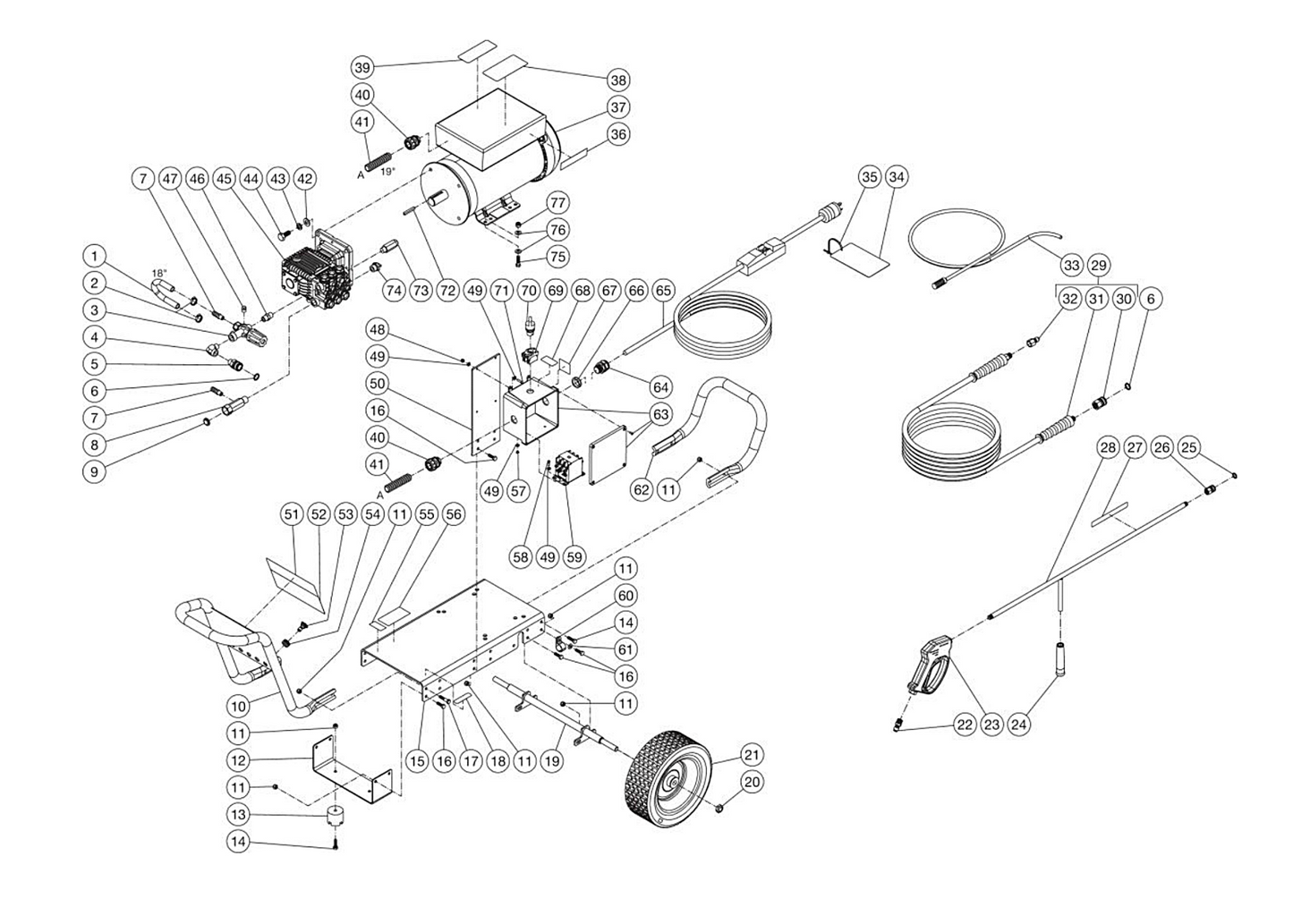 DC-2503-A1E2G (sn:0-99999999) Frame Assembly Parts by Mi-T-M