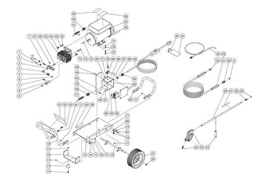 DC-2503-A1E2G (sn:0-99999999) Frame Assembly Parts by Mi-T-M