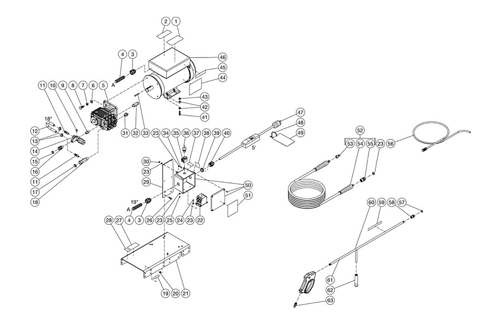 DC-2503-A1E2G-W (sn:0-99999999) Frame Assembly Parts by Mi-T-M