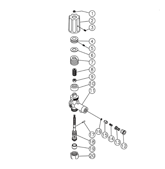 DC-1502-A0E1G/A0E1G-W/H0E1H, DC-2503-A1E2G/A1E2G-W, DC-2703-A0H6G/A0H6M/A0K6G/AOK6M/A0V6M, DC-3003-A0H6A/A0H6G/A0M6A/A0E2G/AOE2G-W, DC-3005-A0E2G, DC-3504/4004-A0H6A/A0H6G/A0K6A/A0K6G/A0M6A/A0V6A Unloader Assembly Parts by Mi-T-M