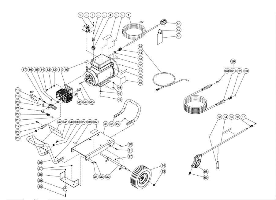 DC-3004-A0E2G (sn:0-11404204) Frame Assembly Parts by Mi-T-M