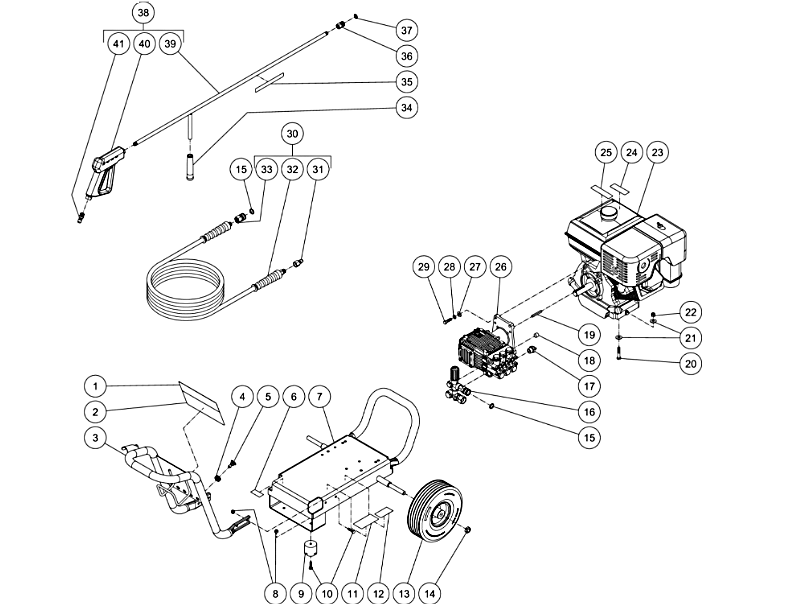 JP-4004-3MHB (sn:10817969-99999999) Frame Assembly Parts by MI-T-M