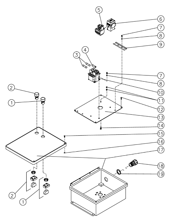 JP-3004-0ME3 (sn:0-10084649), (sn:10084650-10381724) Control Box Assembly Parts By MI-T-M