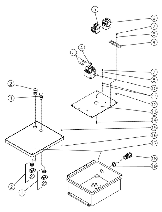 JP-3004-0ME3 (sn:0-10084649), (sn:10084650-10381724) Control Box Assembly Parts By MI-T-M