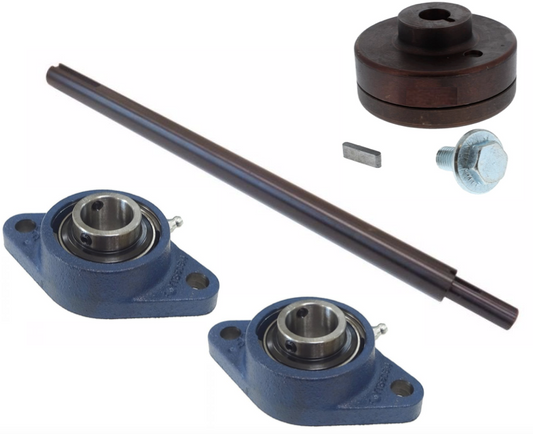 Husqvarna Complete OEM Shaft Kit w/ Bearings &amp; Flange for FS400 Walk Behind Saw