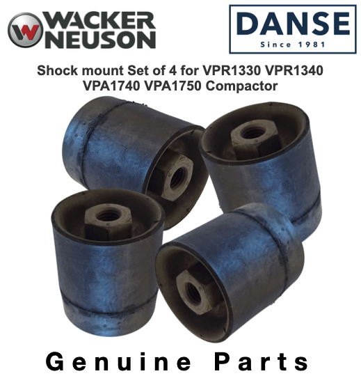 Shockmount Set of 4 for Wacker Neuson VPR1330 VPR1340 VPA1740 VPA1750 Compactor 0073124 5000073124