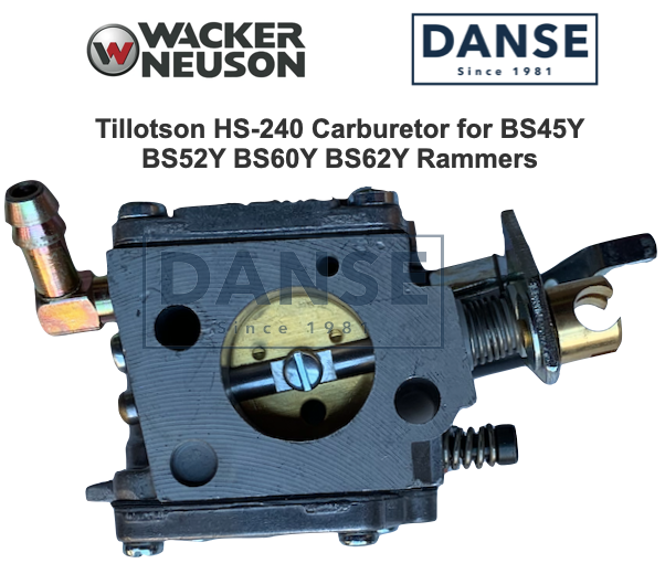 Wacker Tillotson HS-240 Carburetor for BS45Y, BS52Y, BS60Y, BS62Y Rammers 0078843 5000078843