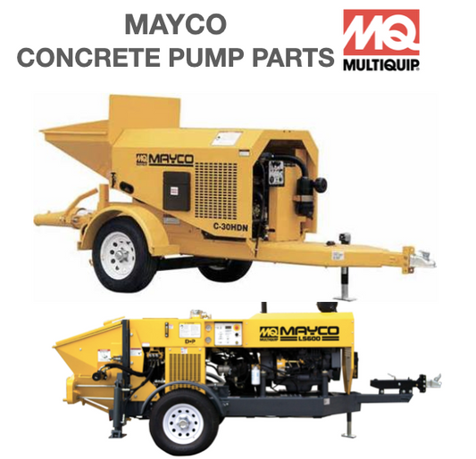 EM968266 Nut Jam Hex 3/4-16 for C30HDNI  Mayco Concrete Pump by Multiquip